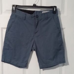 Volcom Men's Steel Blue Flat Front Shorts